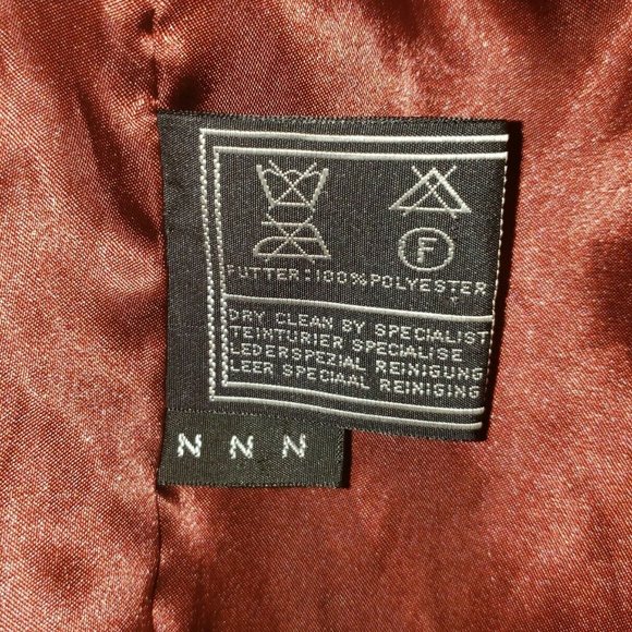 Leather Sound LS Red Leather Jacket Green Accents Sz 38 Vintage 80s - Picture 12 of 12